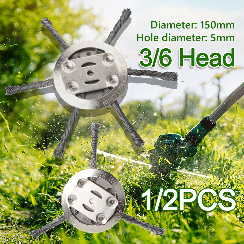 Cabezal de corte de césped resistente al desgaste, disco de deshierbe de alambre de acero anticorrosión, accesorios de cortacésped para césped de acera de patio