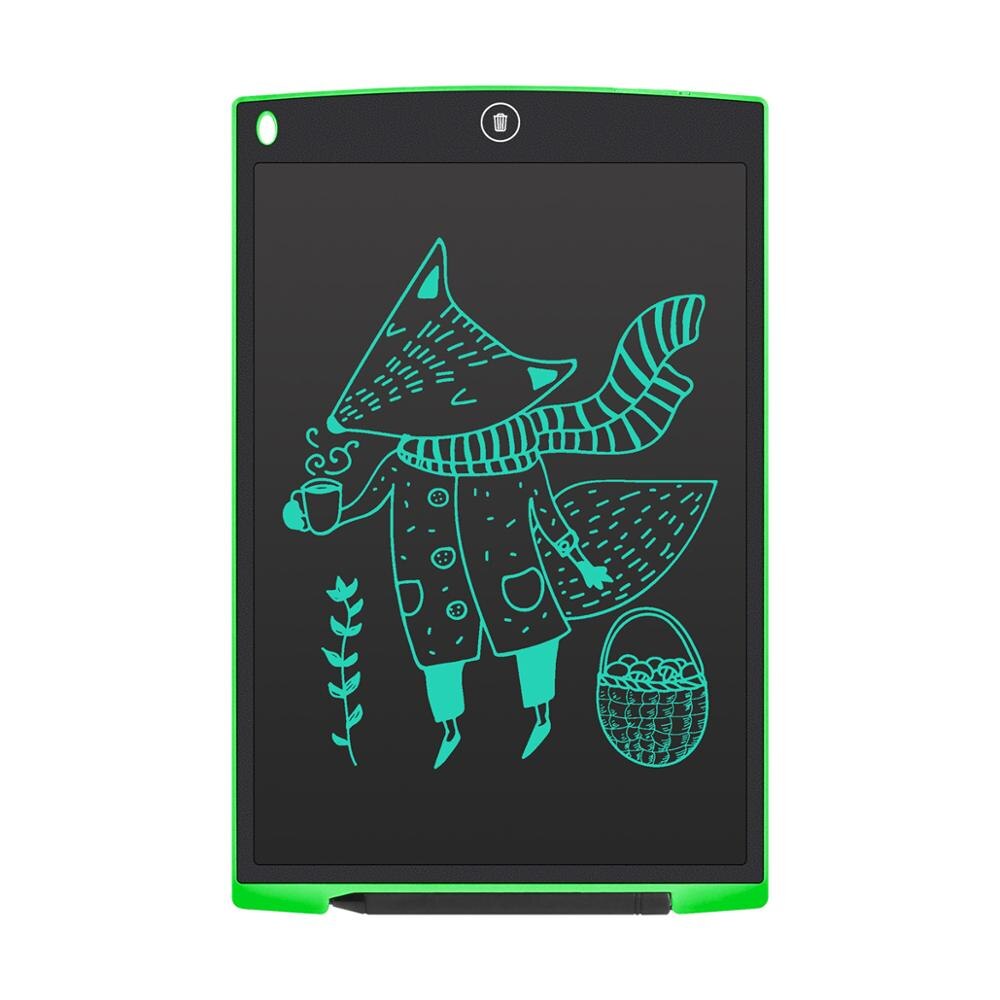 12&quot; LCD Digital Tablet Electronic Memo Board simple Stylus Handwriting Board Drawing Tablet ultra-thin Board: Green  