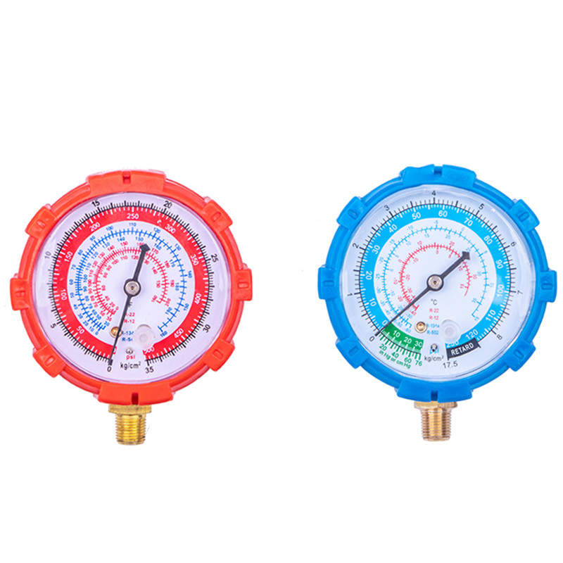 Klimaanlage Fluorometer Schnee Kopf von Druck Meter Kältemittel Klimaanlage Wartung Werkzeuge Ausrügestochen r410 r22 r134