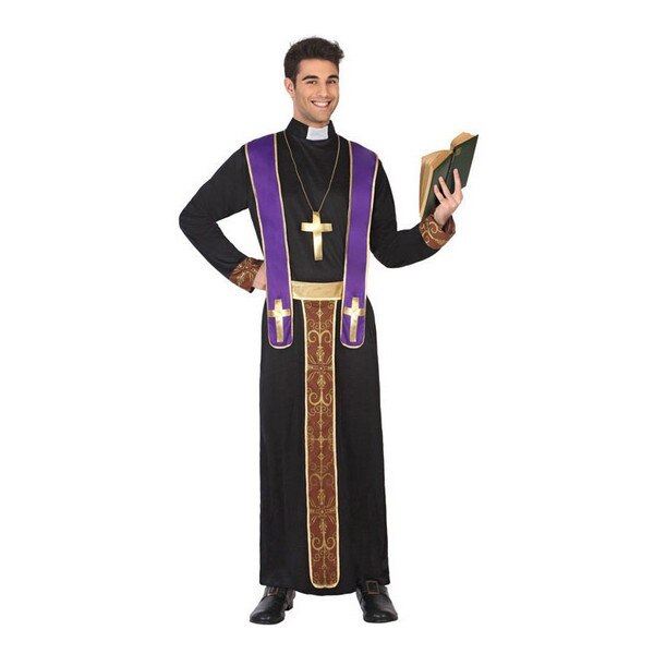 Costume for Adults 117227 Priest Black (3 Pcs)