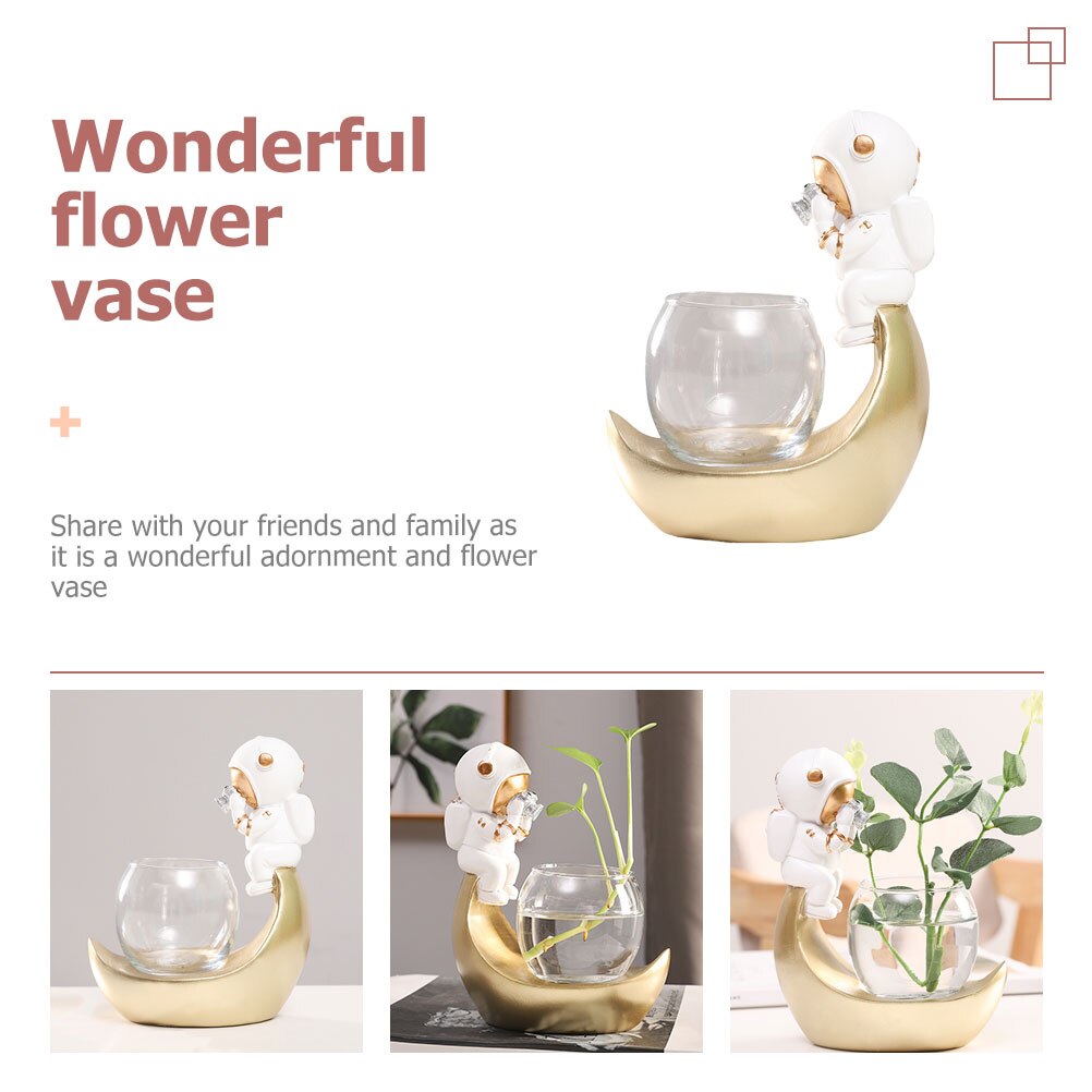 Exquise Hydrocultuur Vaas Astronaut Water Planten Container Voor Thuis