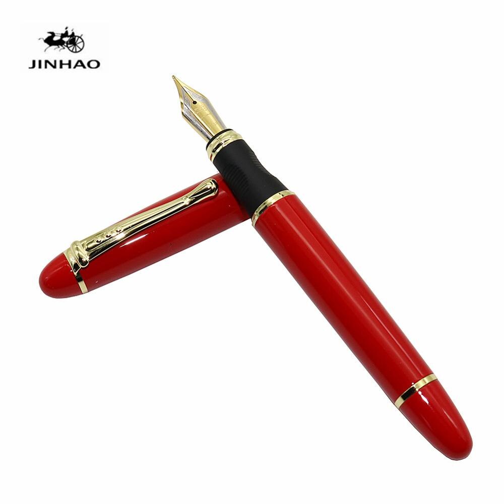 Jinhao X450 Iraurita Brunnen stift Voll metall Goldene Clip luxus stifte Schüler Schreibwaren Büro schule liefert: Bleistift rot