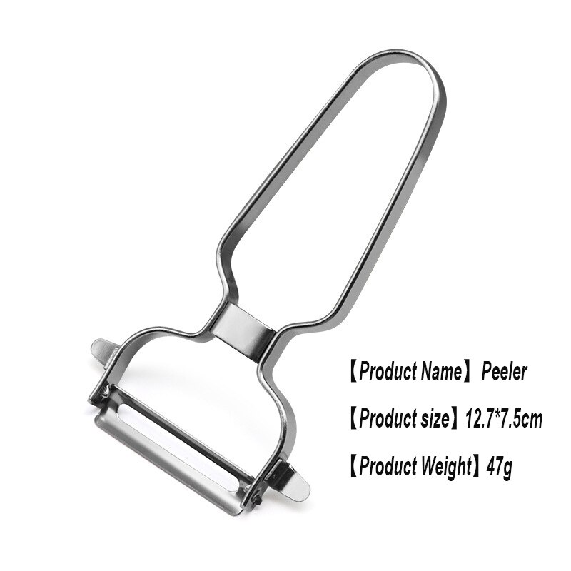 Éplucheur multifonctionnel pour carottes, pommes de terre, zesteurs, éplucheur de légumes, râpe en acier inoxydable,: 2