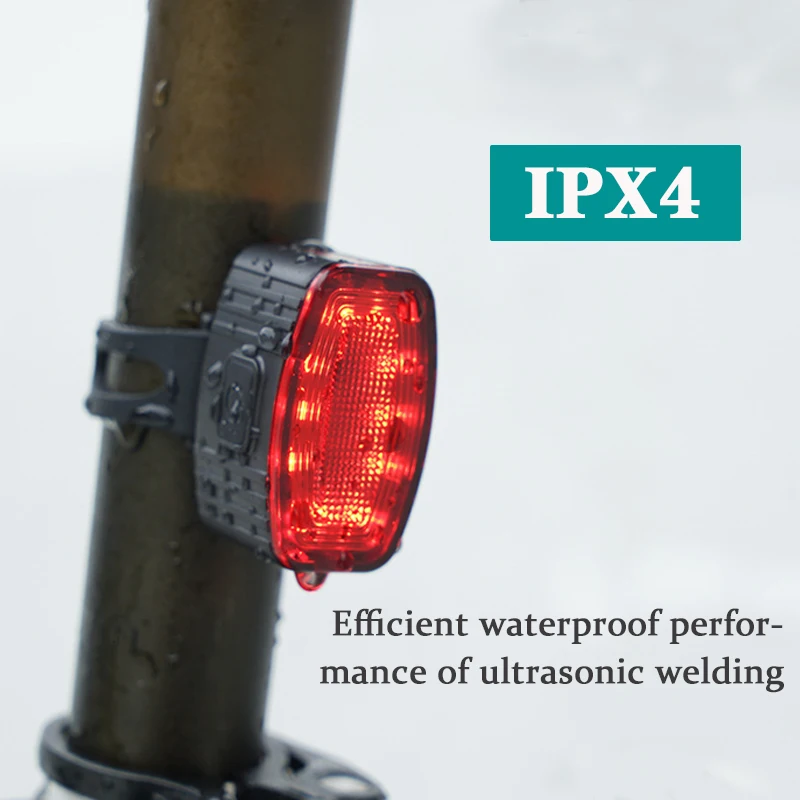 LED Fahrrad Rücklichter USB Aufladbare Fahrrad Rot Licht IPX4 Wasserdicht Straße Mountainbike Vorne Hinten Licht Typ-C MTB Lampe