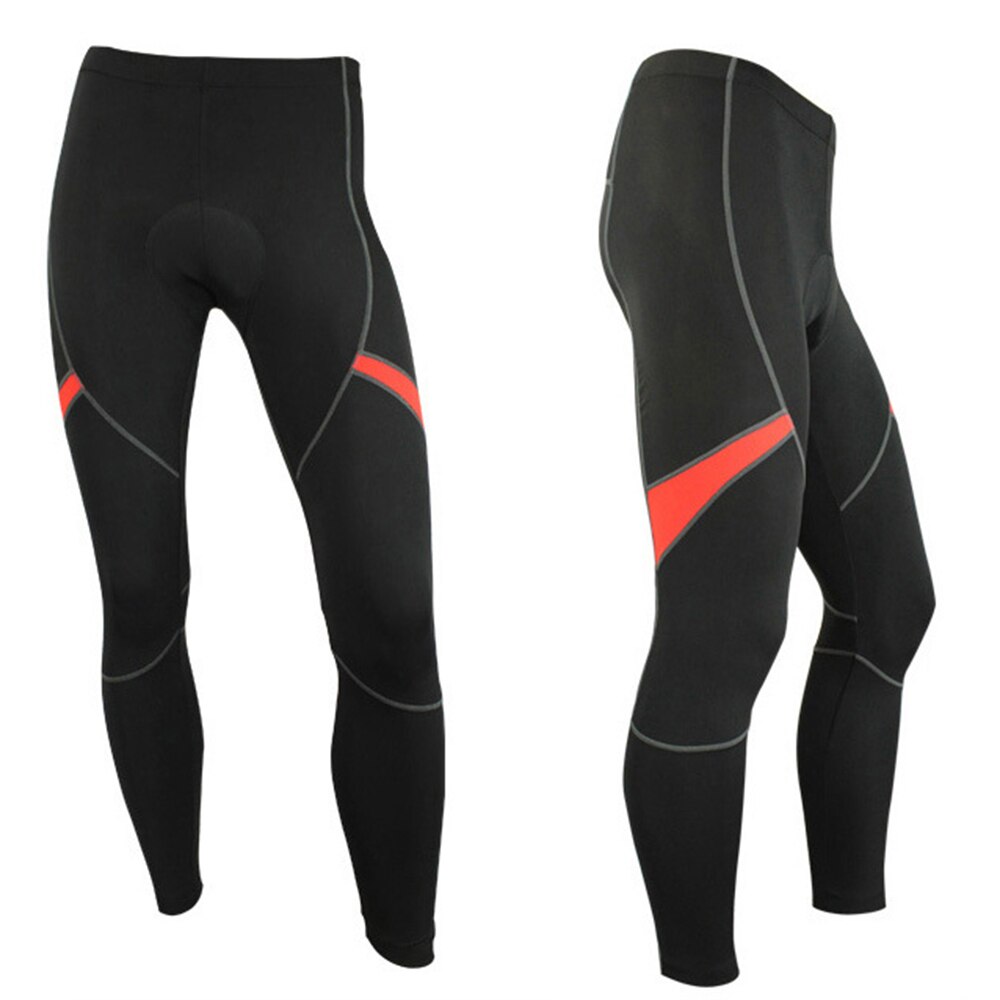 Heren thermische hardloopbroeken atletische fietsbroek fleece koud weer outdoor fiets fietsbroek