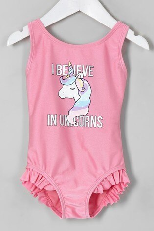 Bañador de unicornio para niñas, traje de baño de una pieza, bonito, sw123,: 5to6 years