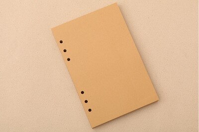 Vintage Piraat Dagboek Notebook Agenda Met Faux Leather Cover Loose Leaf Note Book voor School Briefpapier of Reiziger: Khaki  Inner / Large 165x235mm