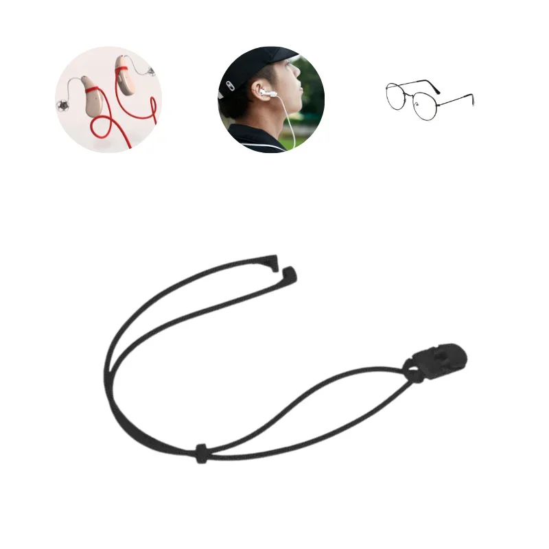 Hoortoestellen Anti Verloren Clip Siliconen Elastisch Touw Waterdichte Bluetooth Protector Headset Hoortoestellen Accessoire voor Kind Volwassen