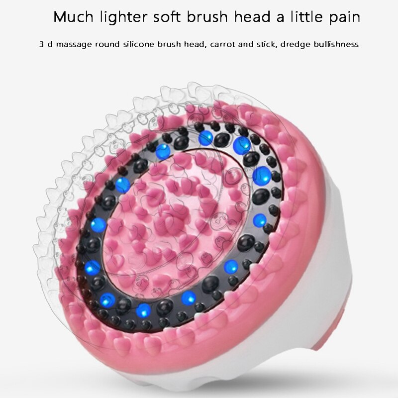 Brosse de Massage électrique pour le corps, appareil de Massage amincissant, avec LED, vibrant, anti-Cellulite, pour les jambes et la taille
