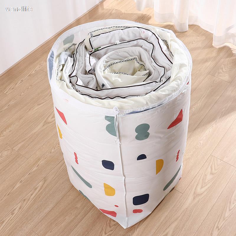 Vanzlife husholdning quilt buggy taske stor kapacitet stor bevægelig bagage emballage tøj dyne opbevaring organisere mapper