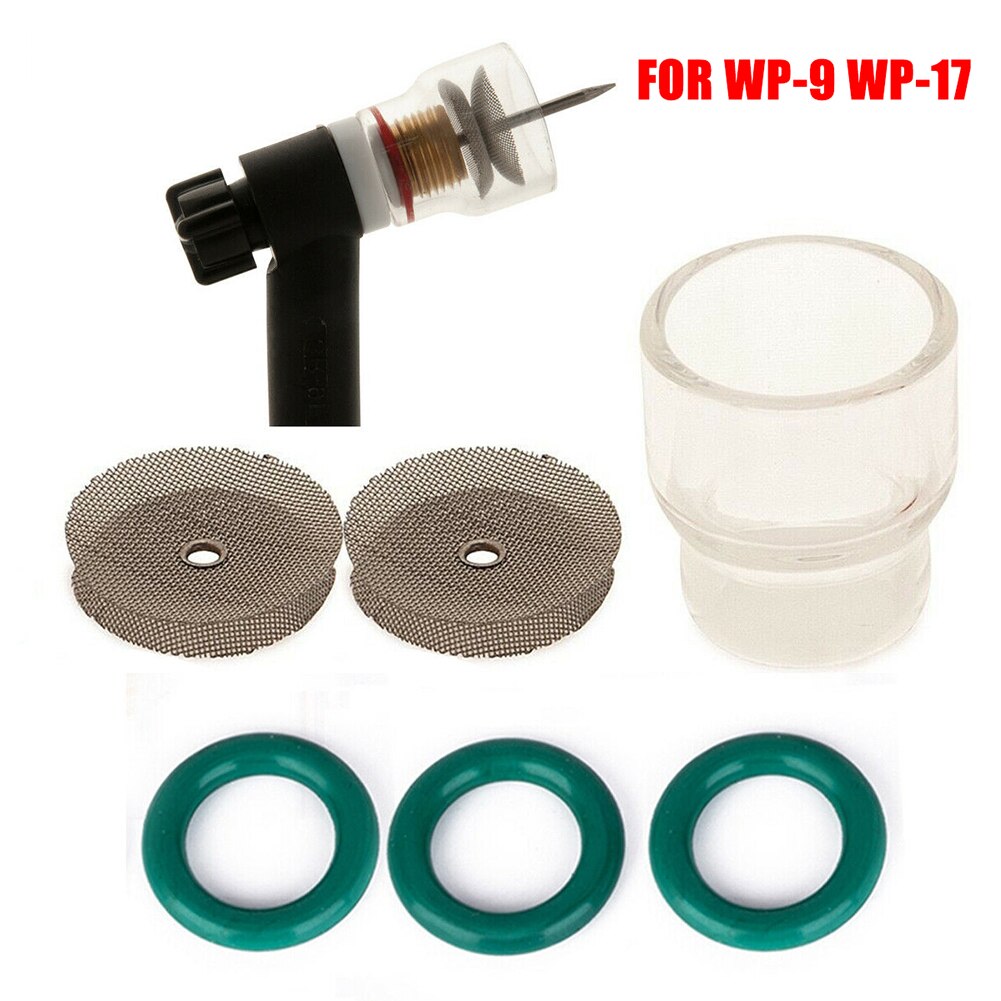 6 stuks  #12 glazen pyrex beker tig lasbrander gasmondstukken voor wp -9 wp-17 kit duurzaam