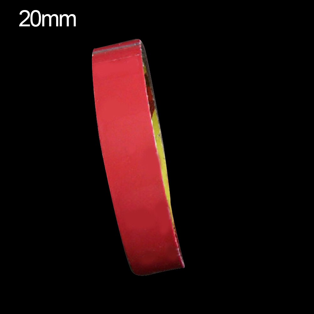 1 Roll Acrylic Car Home Double Sided Attachment Strong Adhesive Tape: Red 20mm