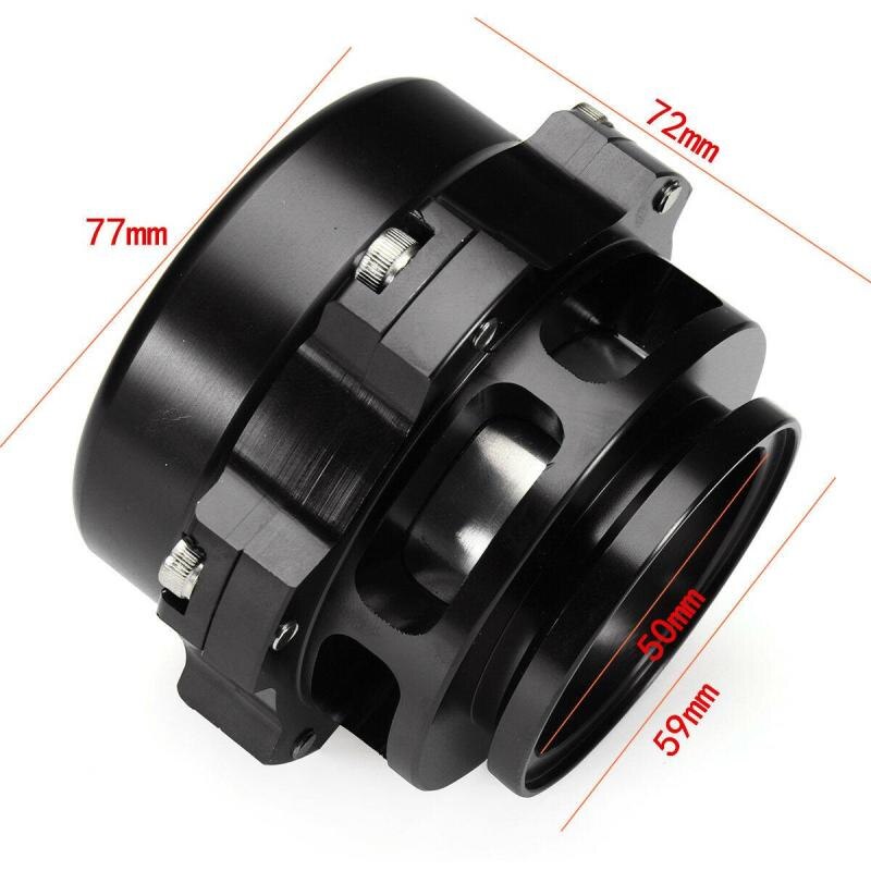 BOV50MM Car Modified Intake Turbo Pressure Relief Valve Exhaust Valve Air Relief Valve Flat Head Pressure Relief Valve