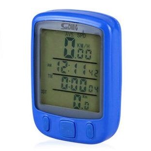 Sunding  sd 563a vandtæt lcd display cykel cykel computer computer kilometertæller speedometer med grøn baggrundsbelysning: Sd -563a gul gul