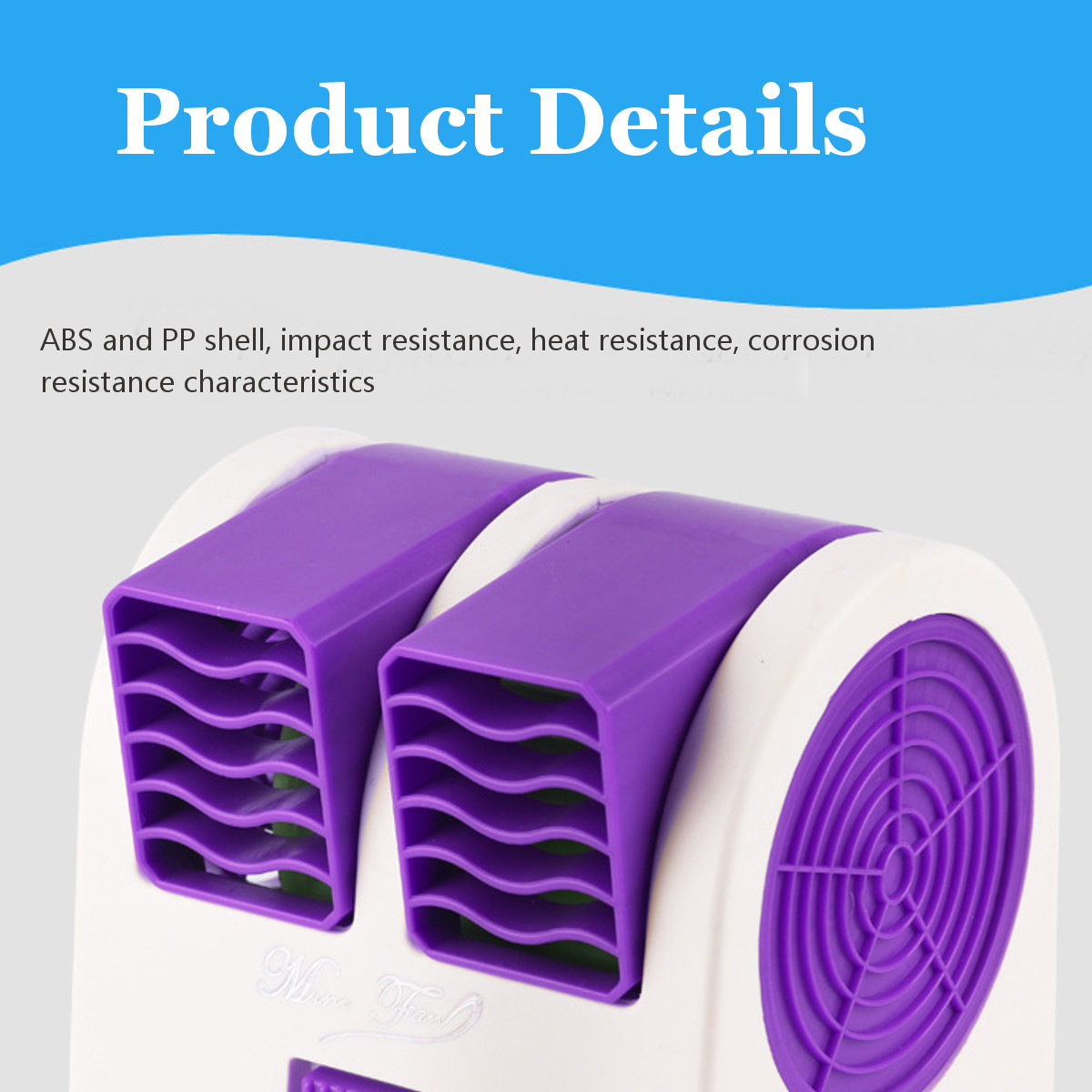 Mini bærbar klimaanlæg 6 farver lys conditioning luftfugter purifier usb desktop luftkøler fan med vandtank hjem 5v