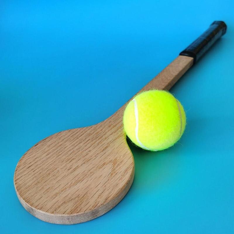 Puntero de tenis de madera, cuchara de tenis, postre, raqueta de tenis, práctica de bateo con precisión, golpear el punto dulce, mejorar las herramientas de entrenamiento