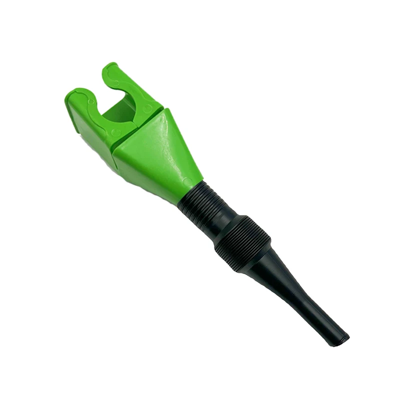 Embudo de gasolina para repostaje de motocicleta y coche, herramienta de transferencia de llenado y cambio de fluido de filtro de embudo de aceite de motor de gasolina de plástico: Verde