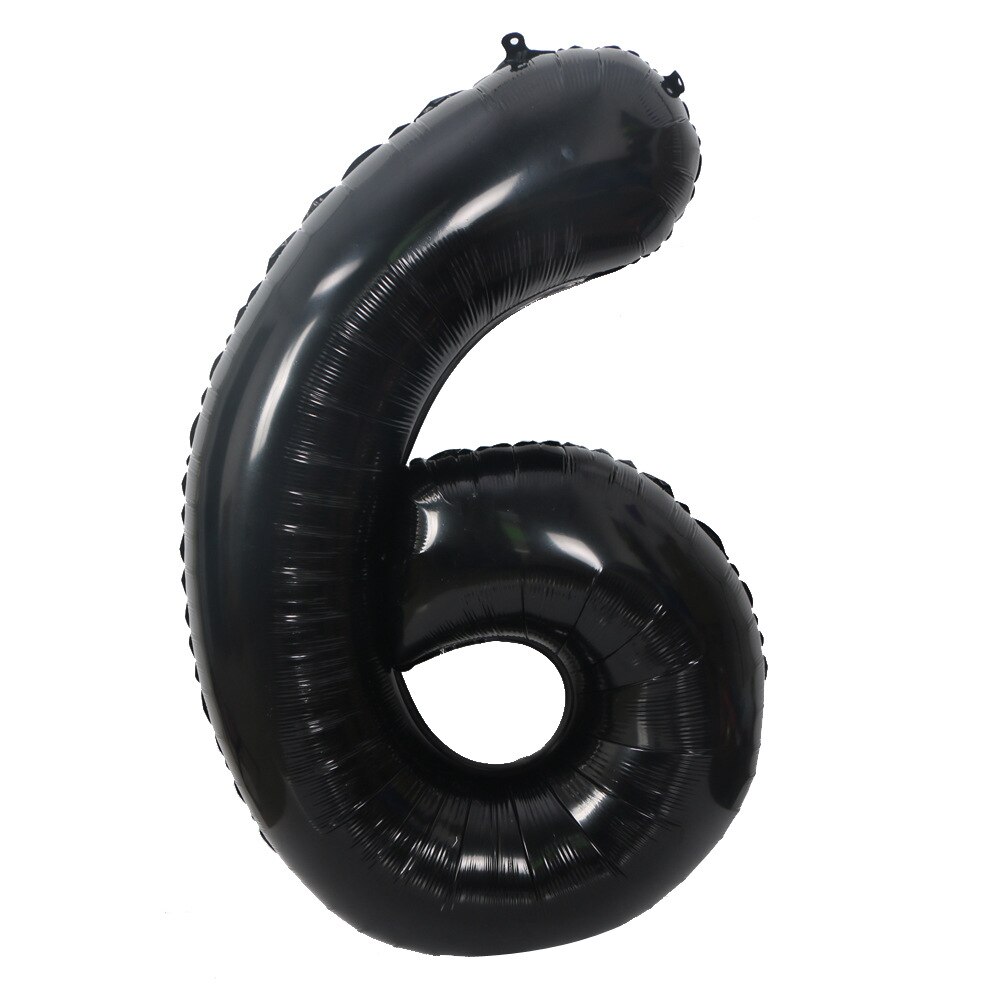 40inch Wedding Decoration Black Digital Balloon 18th Birthday Party Giant Number Balloon Baby Shower Balloon: 6