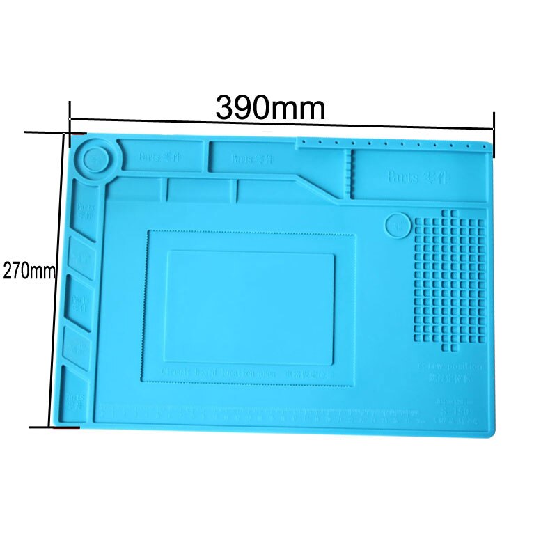 Heat resistant soldering mat anti static silicone mat magnetic silcone pad working station for PCB phone soldering repairs: BW-305