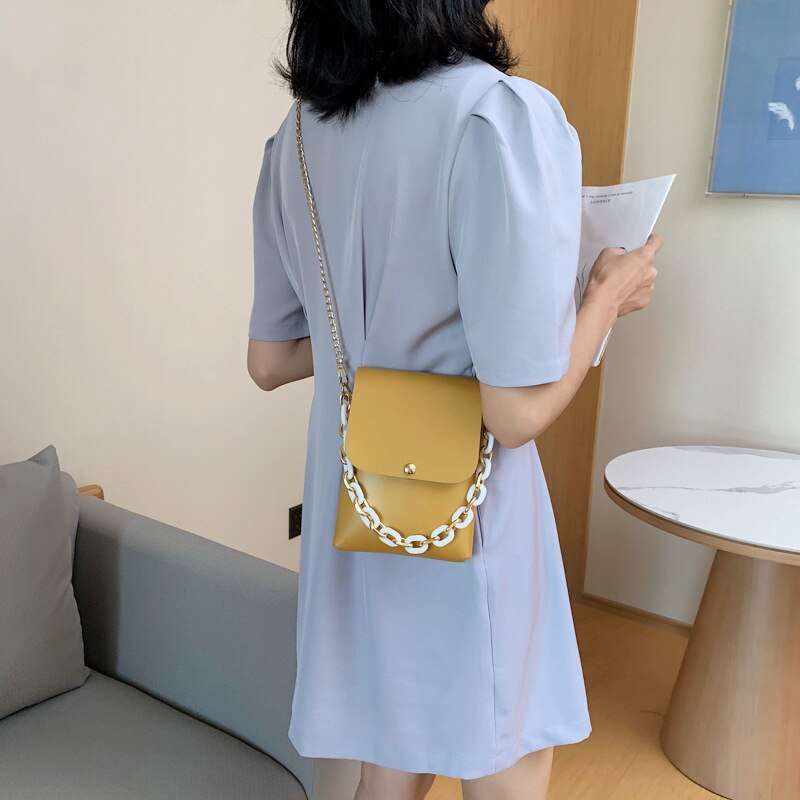 Nuovo mini Donne messaggero Borse casuale di Spessore Moda Catene Borse A Spalla di Alta Qualità sacchetto di Frizione Del Progettista Borsa con Tracolla per Le Signore