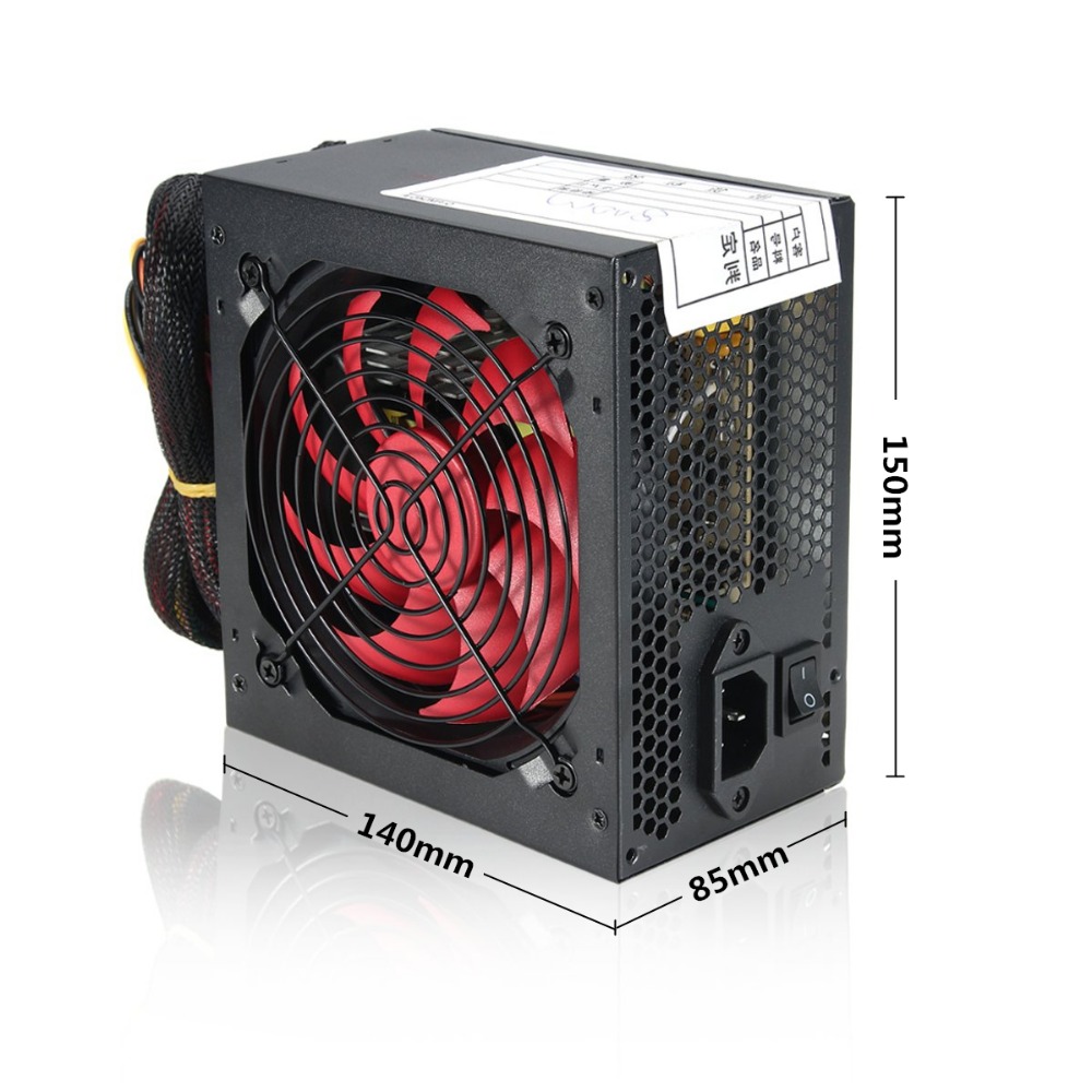 Quiet 800 Watt 800W for Intel AMD PC 12V ATX PC Power Supply SLI PCI-E 12CM Fan Computer Power Supply For BTC