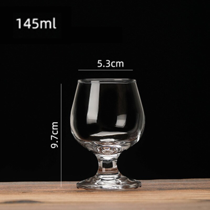 Copa corta de Brandy sin plomo, vaso transparente para cóctel de Whisky, cerveza, vino, para Bar en casa, vasos de vidrio, 100-500ml: 145ml