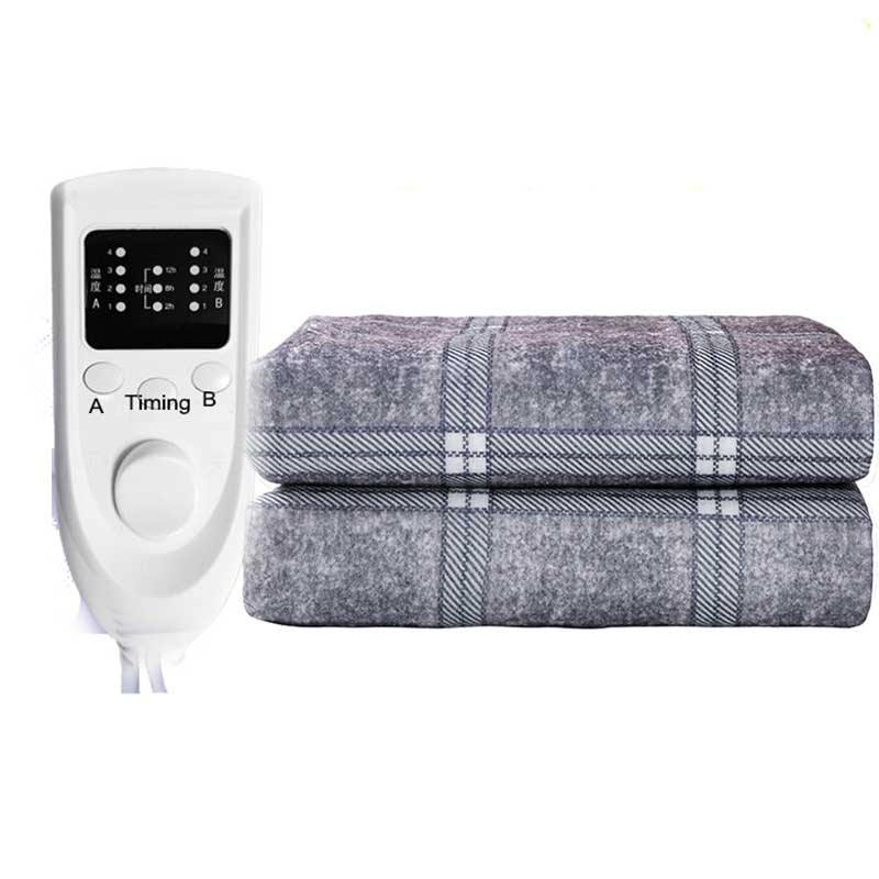 220V blanket Plush Heated Blanket Temperature Timing Control Electric Blanket Electric Mat Body Warmer Heater for Winter