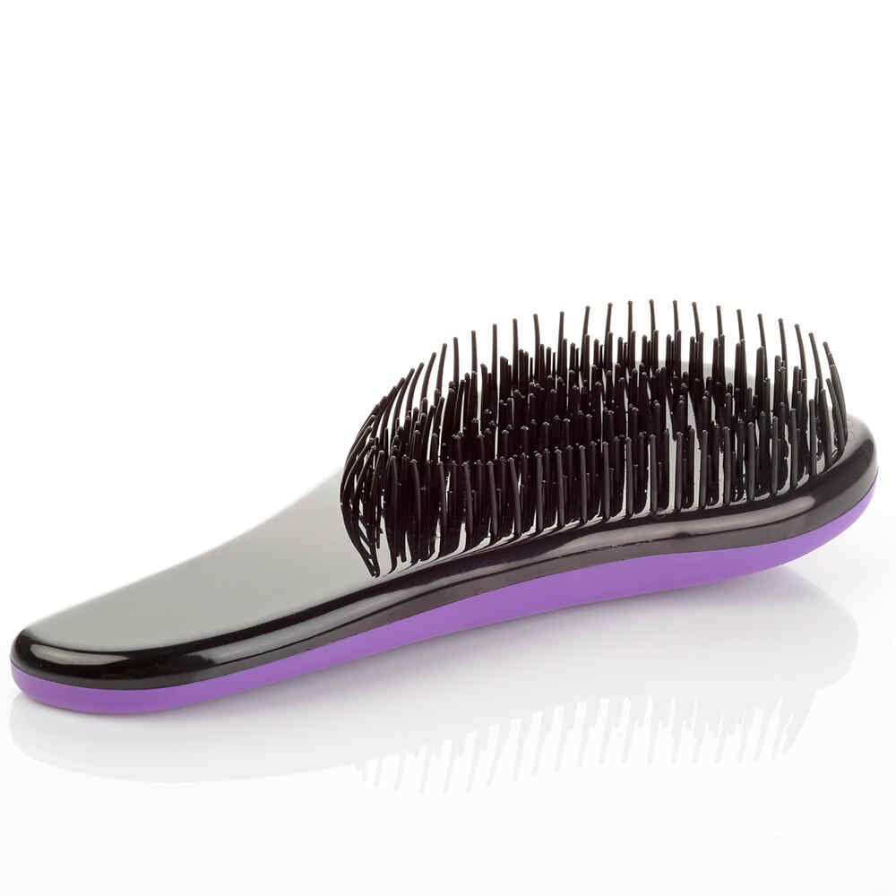Magic Handle Detangling Comb Shower Hair Brush detangler Salon Styling Tamer exquite cute useful Tool hairbrush: Purple