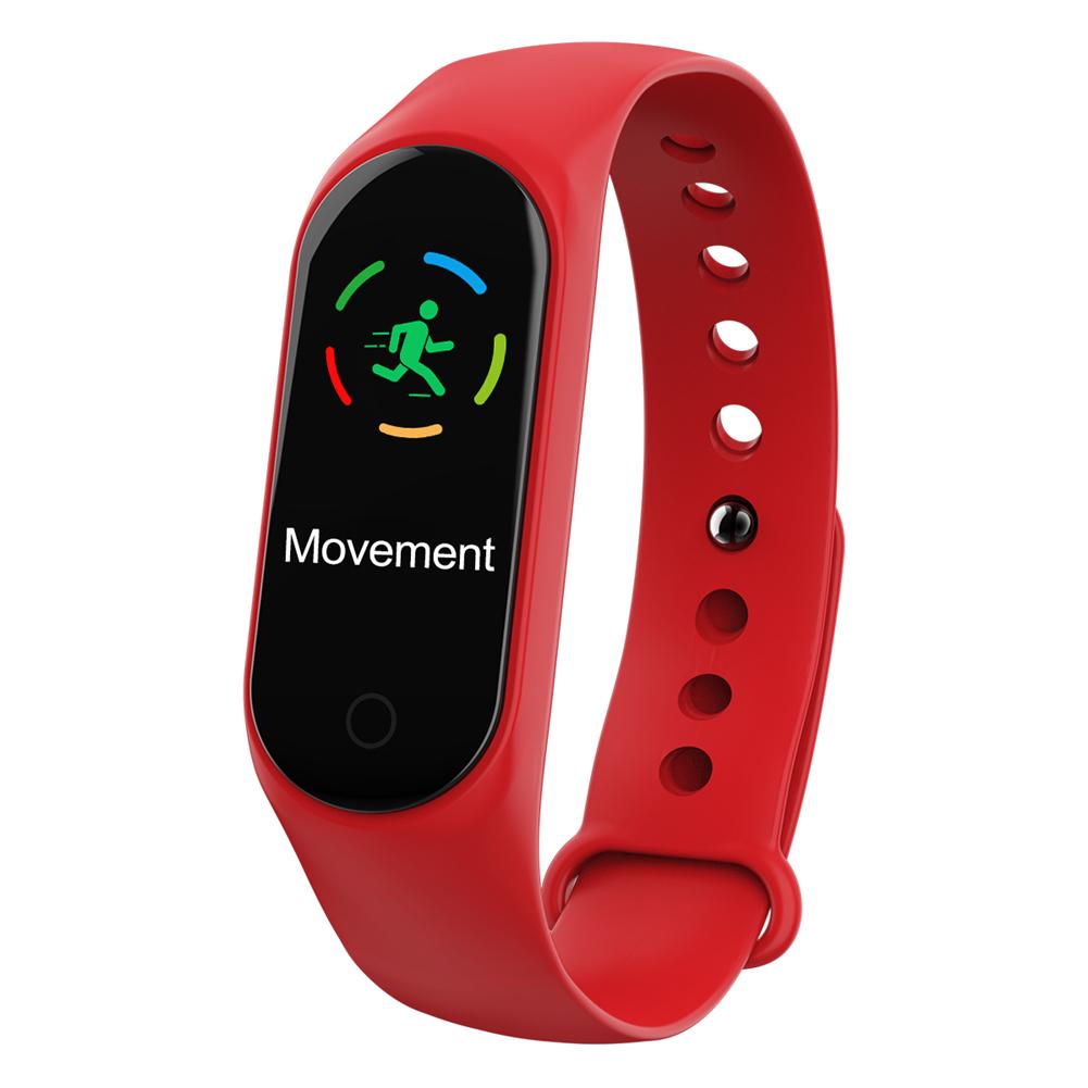 Sport Smart Bracelet Heart Rate Blood Pressure Calorie Sleep Monitor Remote Photo Taking Messages Calls Reminder Pedometer M4