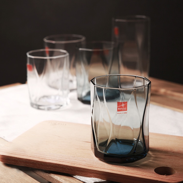Multi-color Glas Gemaakt In Italië Water Bril Sap Cups Blauw Clear Geblazen 400 ml 288 ml 460 ml Wiskey Whiskey Glas
