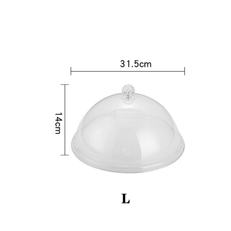Pc Acryl Transparant Voedsel Stofkap Cirkel Plastic Groente Cover Taart Deksel Fruitschaal Cover Snack Cover Kan Gai: C