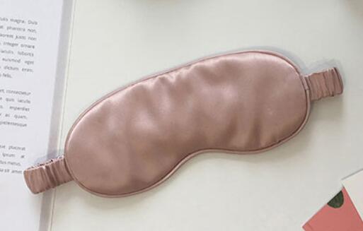 100% handmade silkworm silk eye mask sleep eys shade with silk storage bag: Pink / M 56-58cm