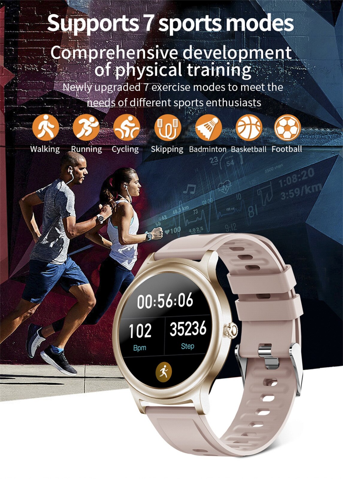 Smart Horloge Mannen/Vrouwen V31 Fitness Armband Bluetooth Waterdichte Hartslagmeter Smart Horloge Vrouwen Fitness Tracker Smartwatch