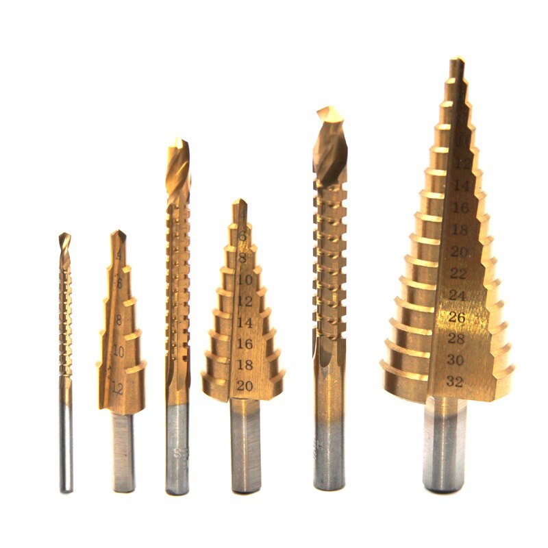 6Pcs 4-12/20/32Mm Grote Hss Staal Stap Cone Cut Se... – Grandado