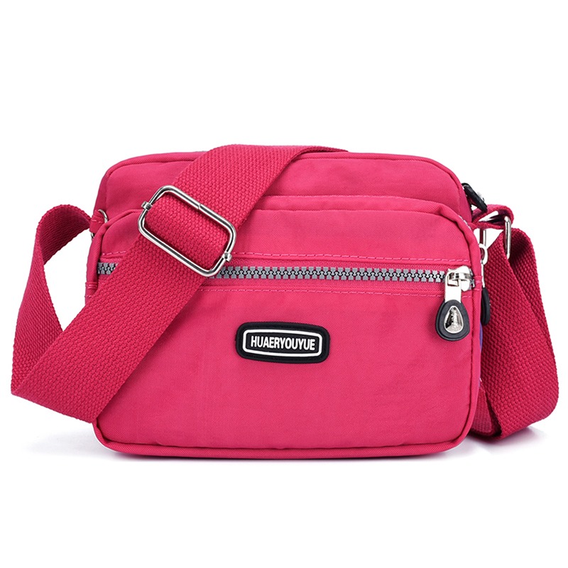 dameshandtassen Casual crossbody schoudertas Dames nylon waterdichte messenger bags voor dames Diagonale tas Reisportemonnees: Licht Geel