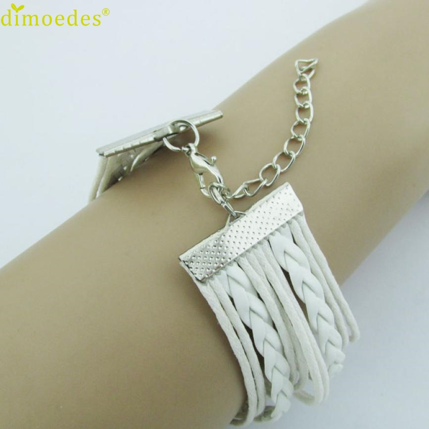 Gussy Leven Behoort Tot U Infinity Liefde Hart Eiffeltoren Vriendschap Leather Charm Armband Jan17