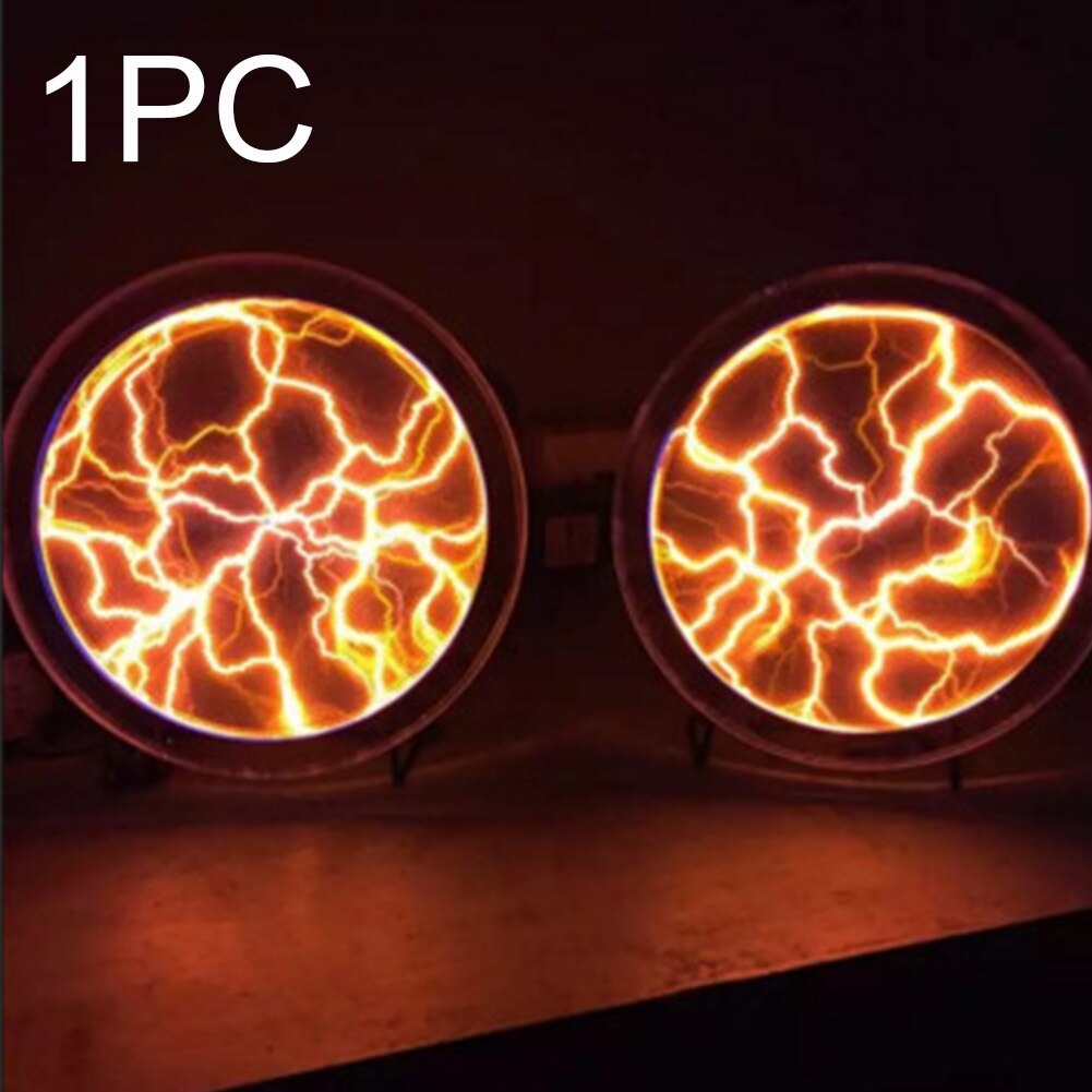 Colourful Plasma Disk Sensor Lighting Plate Led Fancy 2.5 Inches Disco Party Club Decor Glass Mini Pocket Portable Home