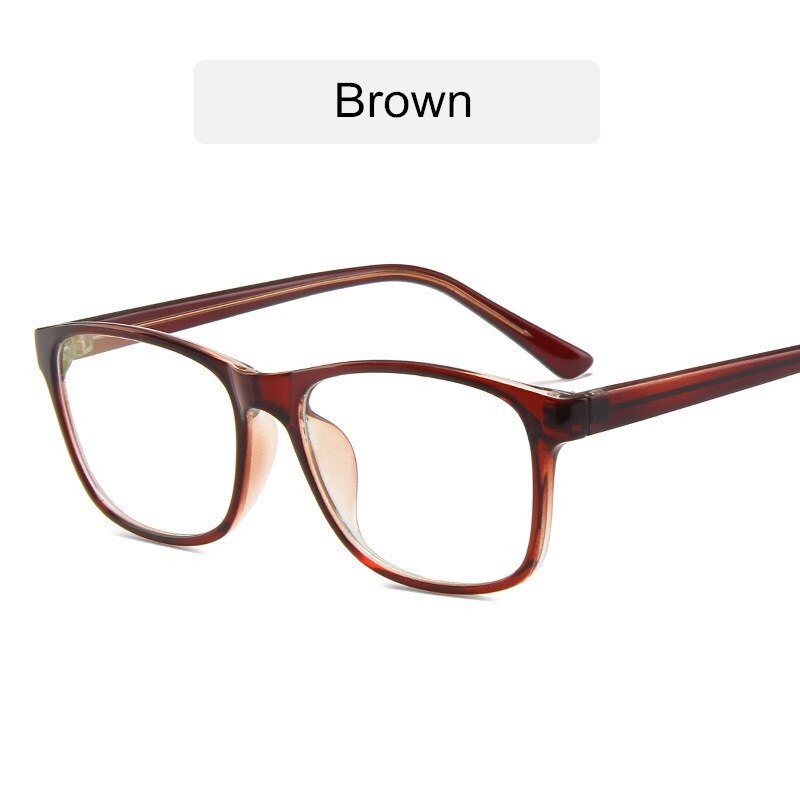 KOTTDO Classic Square Eye Glasses Frames for Women Vintage Computer Prescription Men Plastic Frame: brown