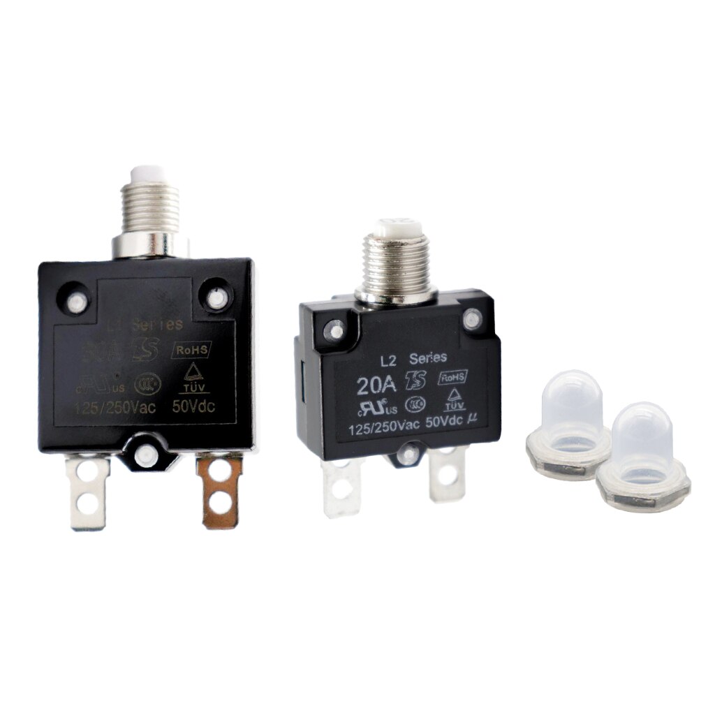 20A/30A Circuit Breaker Overbelastingsbeveiliging Schakelaar Zekering Zelfherstellende 125/250V