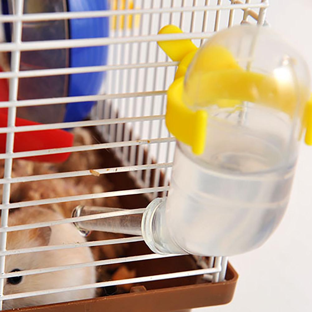 Hamster vattenflaska 1pc 50ml läckagesäkra vakuum husdjur hamster dricksvatten dispenser matarflaskor
