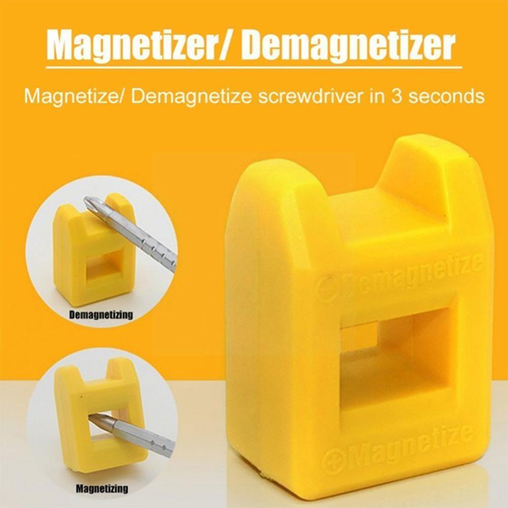 1 pçs mini 2 em 1 magnetizador desmagnetizador ferramenta chave de fenda alta qualidade cores magnéticas ferramenta casa desmagnetizador mão 4 o8m5