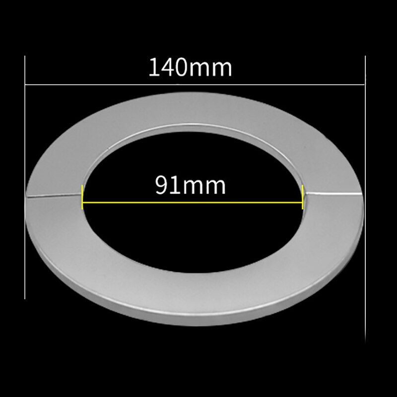 Stainless Steel Water Pipe Faucet Decorative Cover Self-Adhesive Cover Chrome Pipe Wall Covers Faucet Accessories: 140x91mm