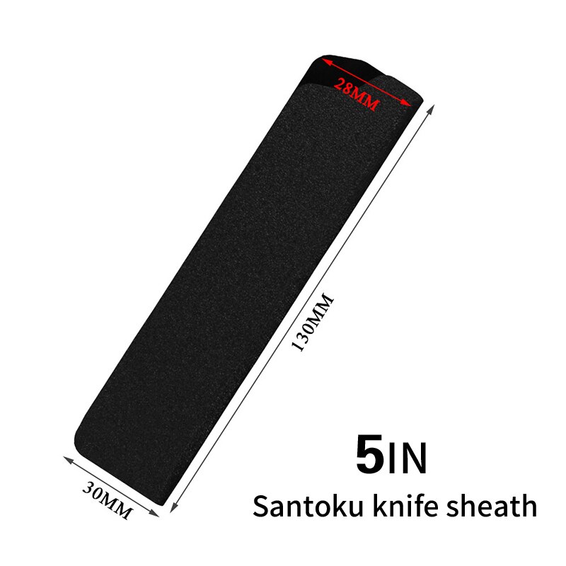 Kitchen Velvet Knife Sheath Black Knife Covers Sheath Edge Guards Case Protector Universal Knife Blade Kitchen Accessories: 02