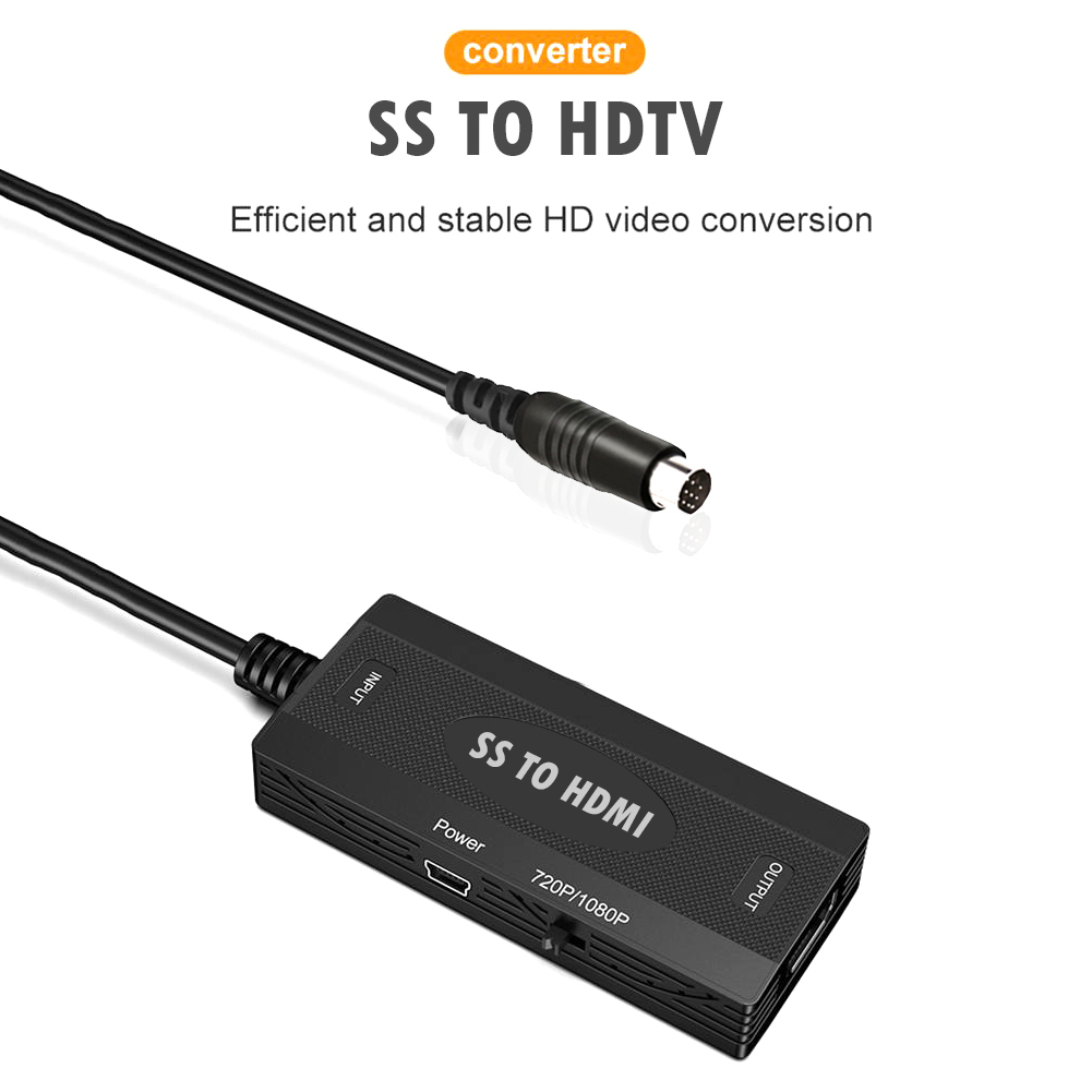 Ss Naar Hdmi-Compatibel Converter Voor Sega Saturn Game Console Hd Tv Adapter Met Usb Tv Connector Toegang