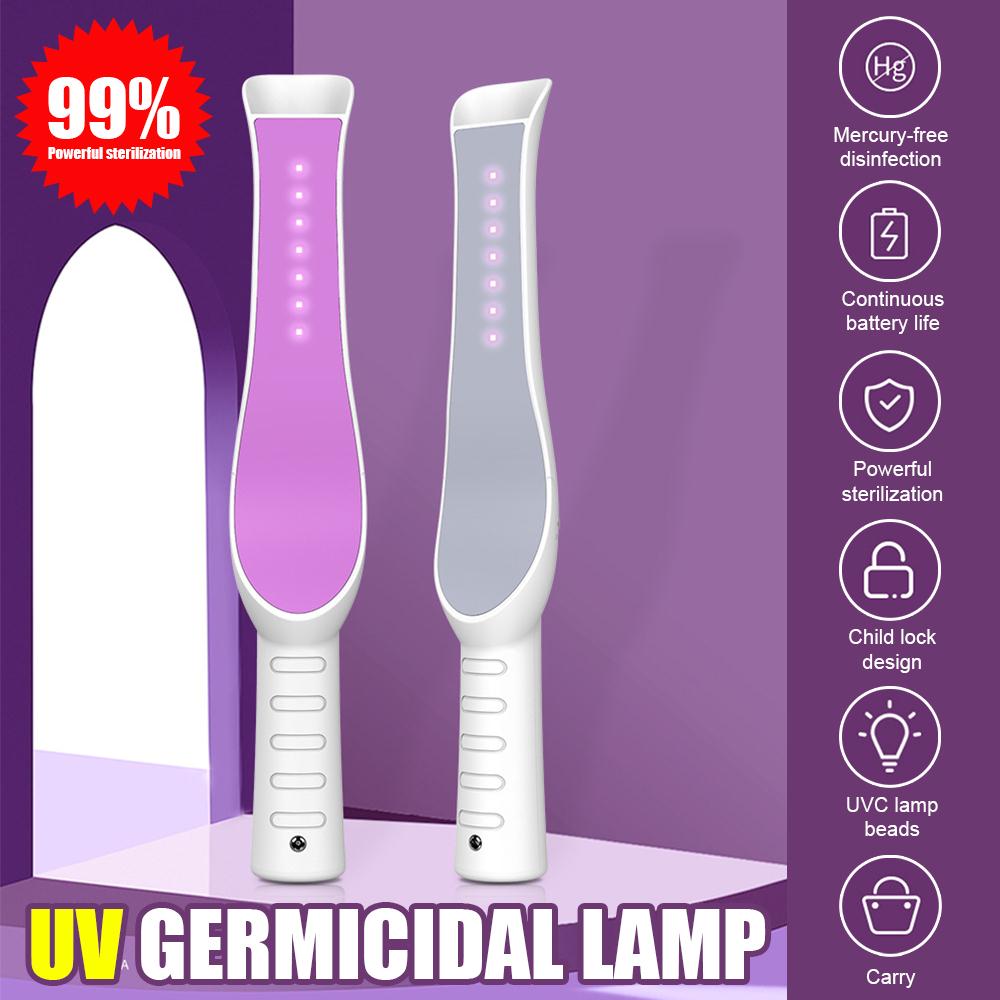 Tragbare UV-Licht Sterilisator LED UV Desinfektion Lampe Haus Handheld UVC Sterilisator Lichter Rohr Glühbirne UV Lampe für Reisen Hause