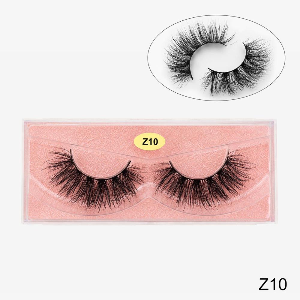 Mink lashes 3d mink eyelashes Natural long real mink Cruelty free 100% Handmade Natural eye lashes Mink eyelashes: Z10