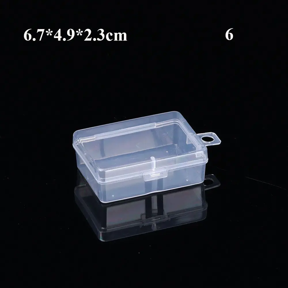 Plastic Transparante Opbergdoos Babyvoeding Holding Case Sieraden Kralen Container Box Vissen Tools Thuis Dagelijks Accessoires: 6