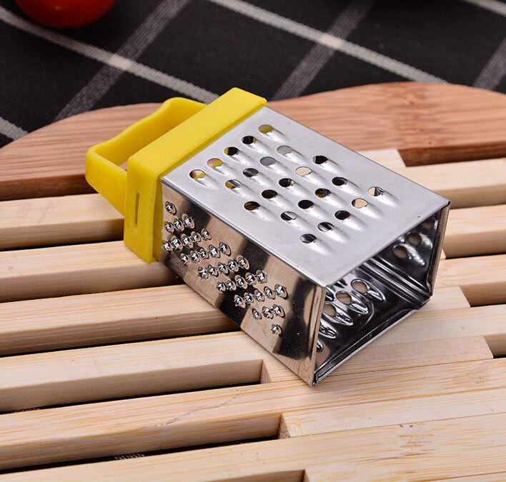 Útil Mini-rallador de mano multifunción de 4 lados, rebanador pequeño y versátil, utensilios de Cocina para frutas y verduras, aparato de Cocina