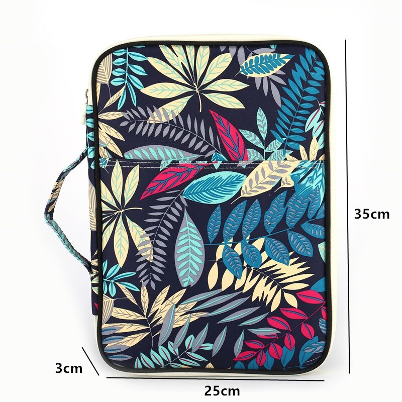 Carpeta multifunción A4 bolsa de almacenamiento portátil Tablet archivo producto impermeable Nylon almacenamiento bolsa archivo pluma de cuaderno ordenador