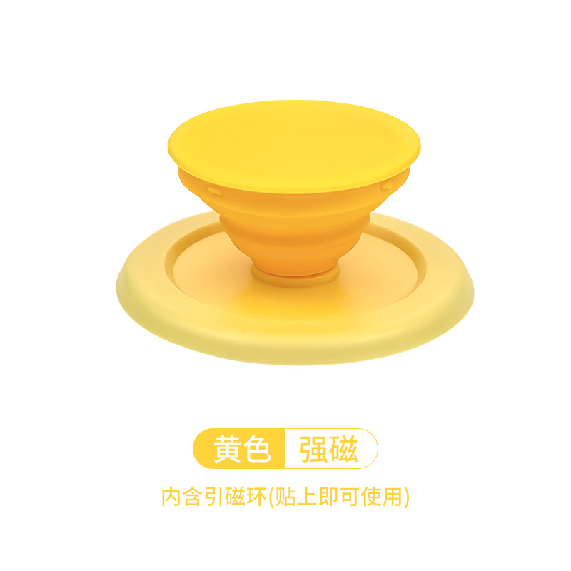 Acrylic Phone Grip Foldable Desktop Phone Holder Simple Phone Support Stand Ring for Iphone Huawei Xiaomi: Orange